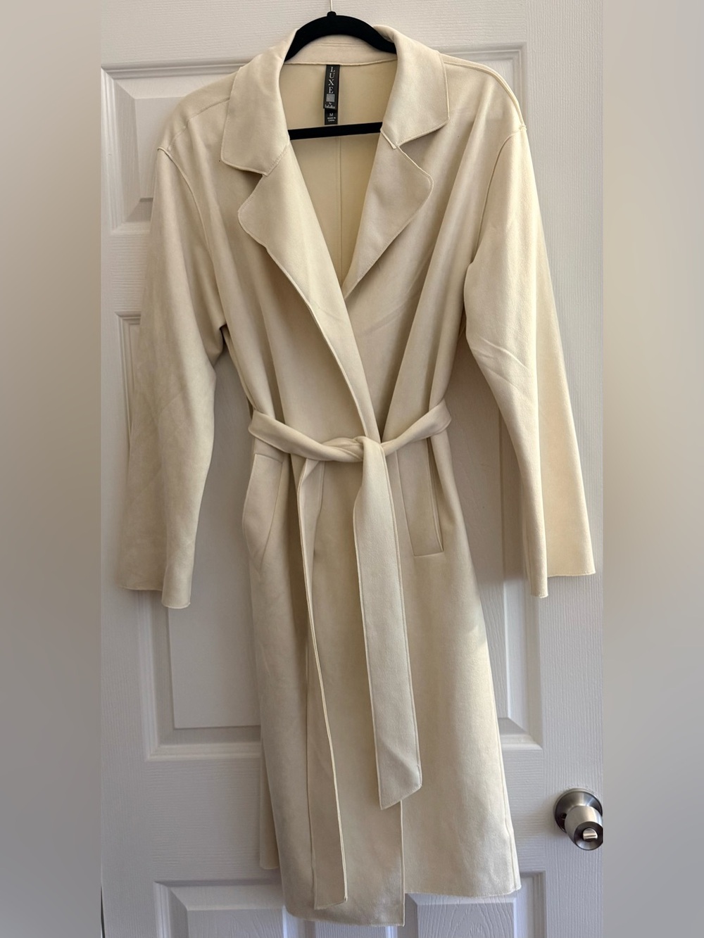 LuLaRoe Cream Wrap Trench Coat